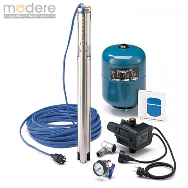 Grundfos Wasserversorgungspaket SQ 3-40 mit 30 m Unterwasserkabel 96160908