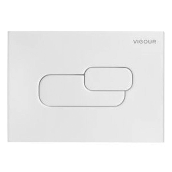 Vigour Betätigungsplatte AI2 in Weiss für 2-Mengen-Spültechnik V1AI2