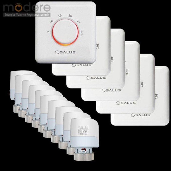 Salus Set 16-teilig für Fußbodenheizung TSA-ERT22 162222